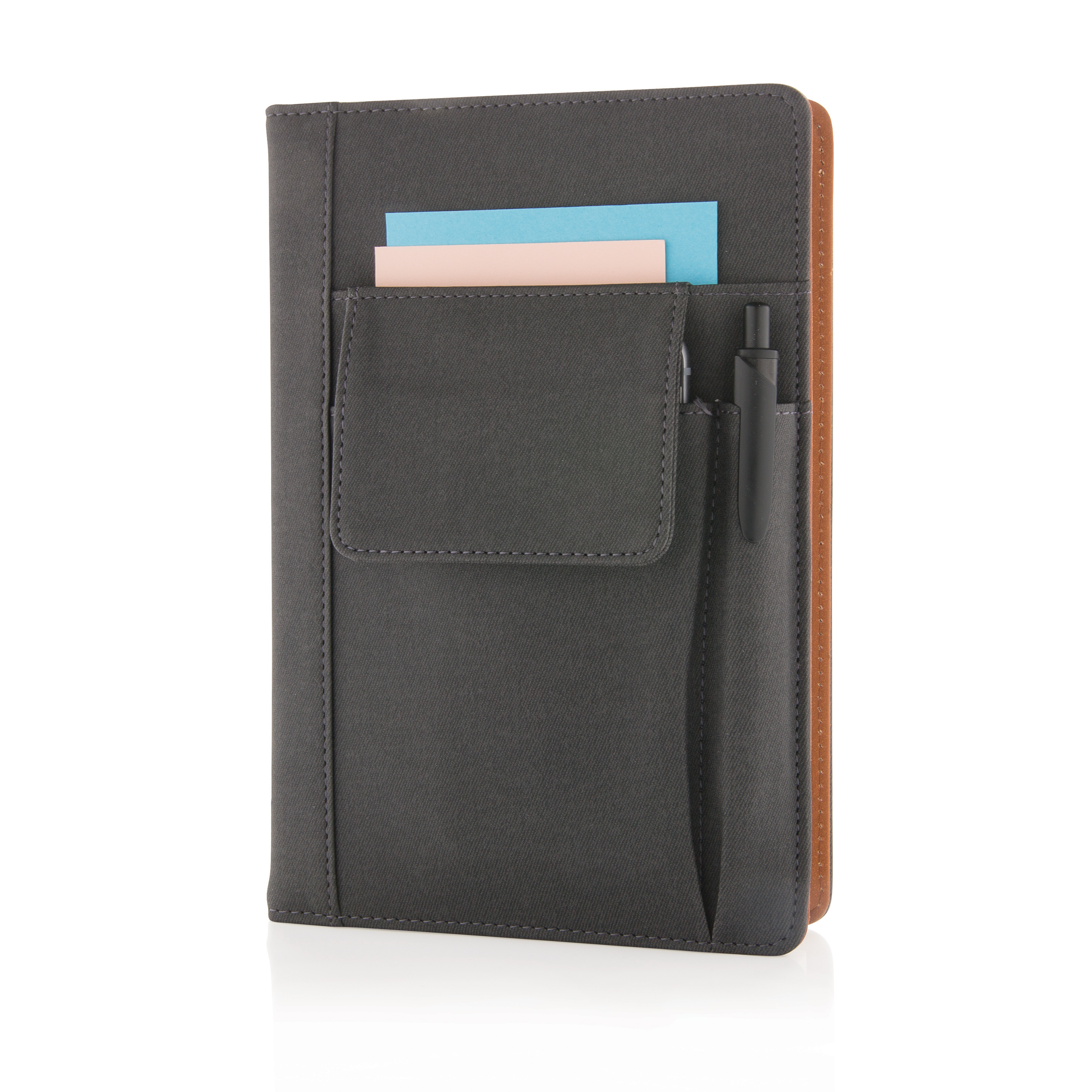 Carnet de notes personnalisé avec pochette pour téléphone - Nassau