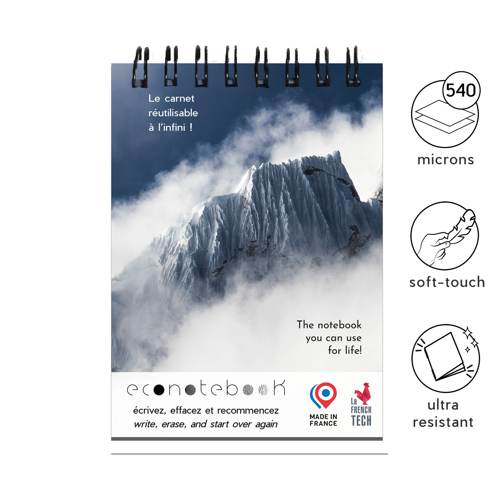 Carnet A6 EcoNotebook avec couverture premium - Authieux-Papion - Zaprinta France