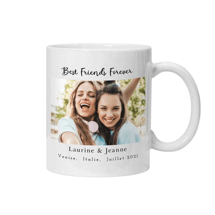 Mug meilleure amie personnalisé - Zaprinta France