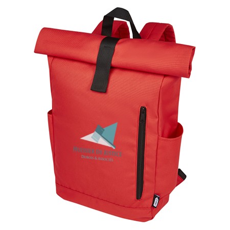 Sac à dos de 18 L en RPET GRS 15,6" avec dessus enroulable