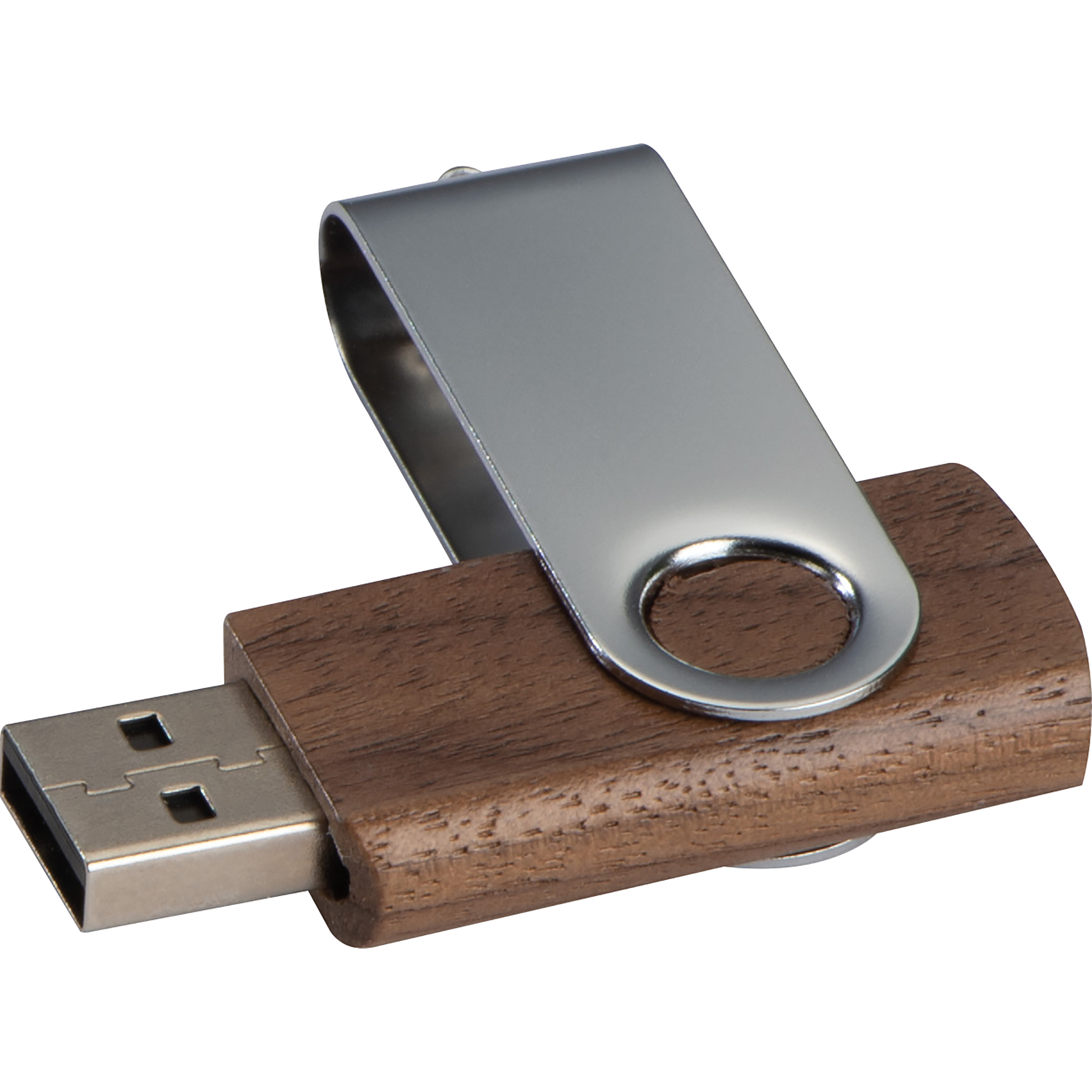 Clé USB en Noyer Foncé