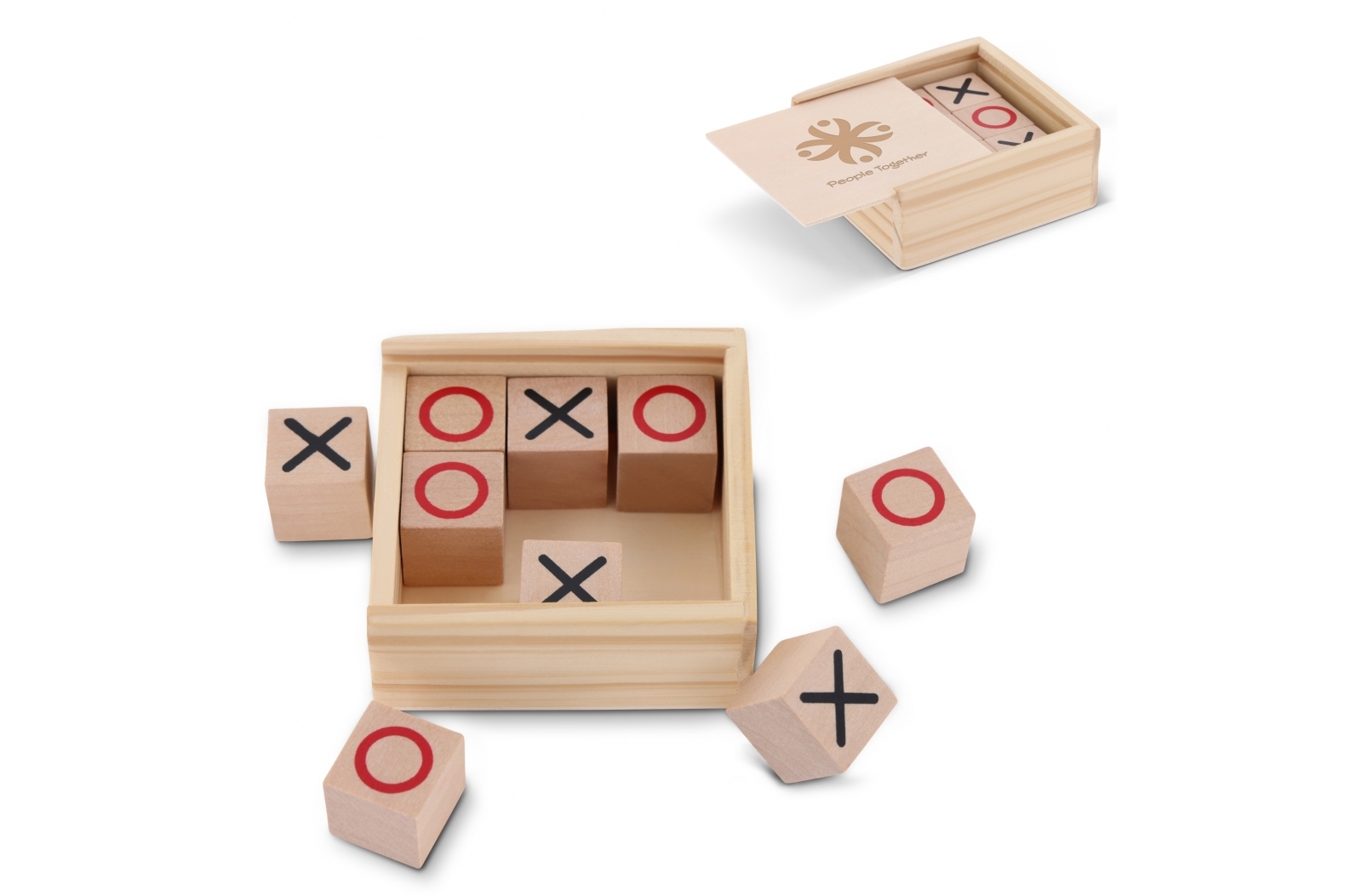 Jeu de Tic Tac Toe en bambou - - Zaprinta France