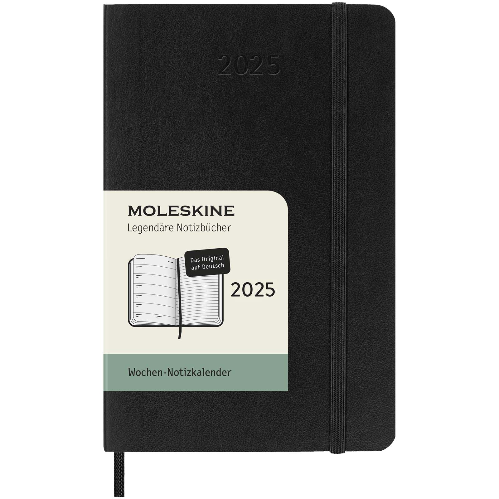 Agenda de poche hebdomadaire 12 mois Moleskine à couverture souple - allemand