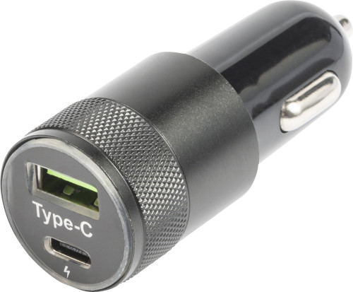 Chargeur de voiture ABS avec connecteur USB-C - Dampierre - Zaprinta France