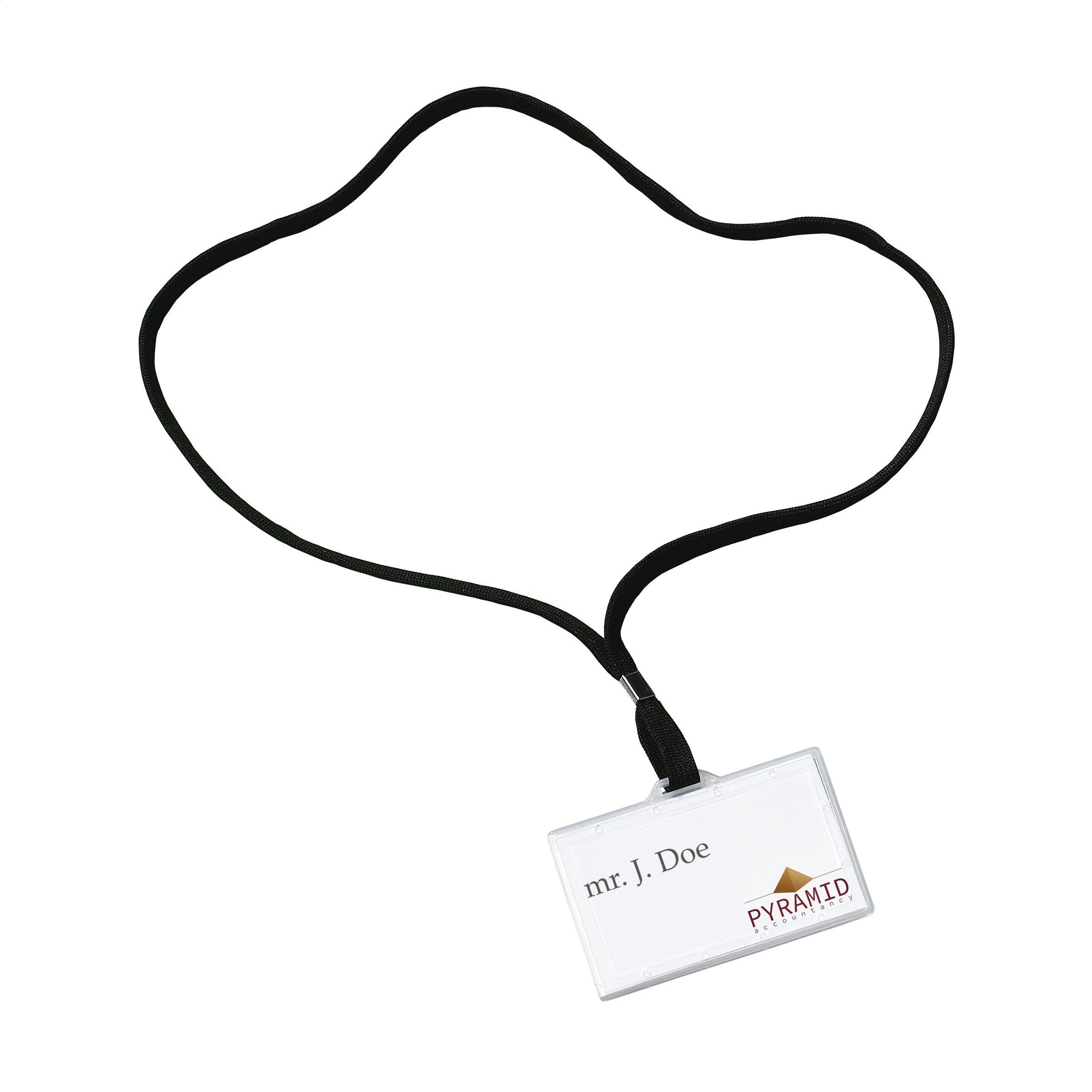 Porte-nom Clair avec Lanière - Saint-Vallier