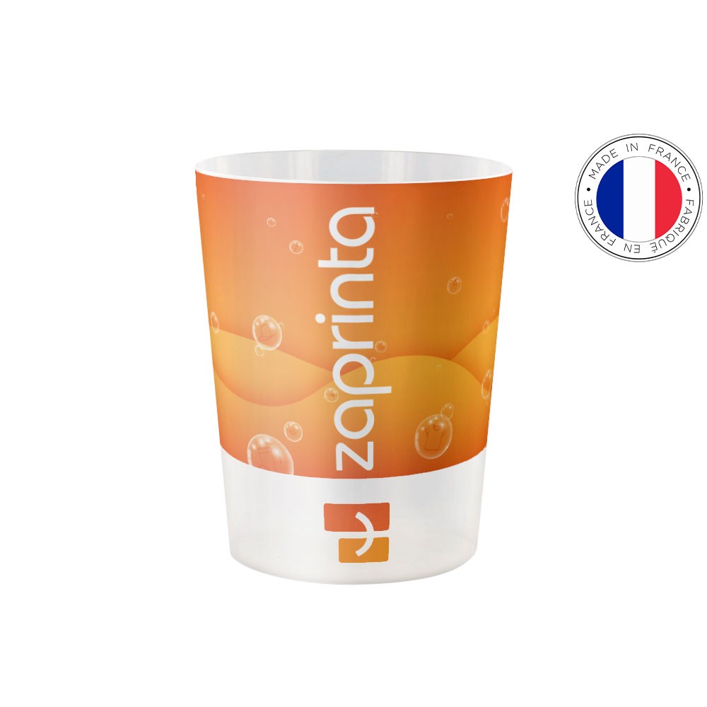 Gobelet plastique réutilisable personnalisé 120ml - Dallas - Zaprinta France