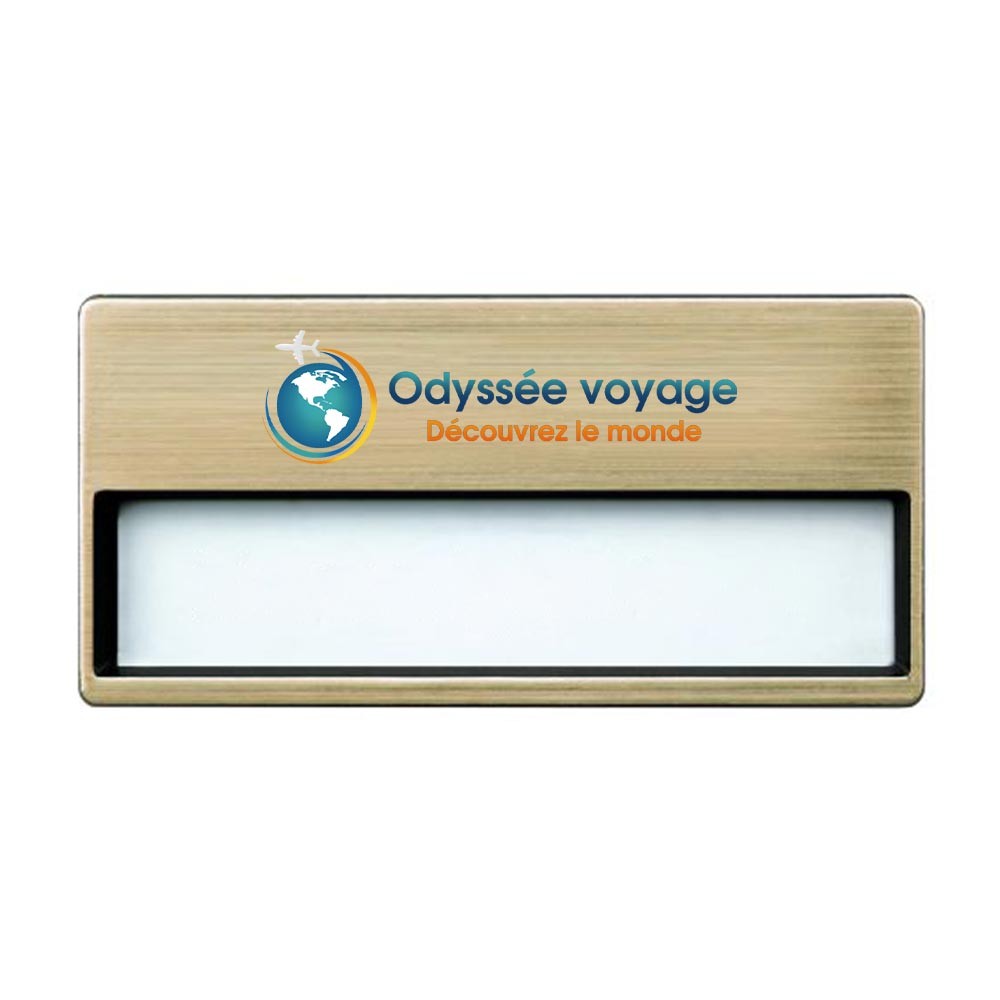 Badges nominatifs réutilisables avec fermeture magnétique - Pleurs