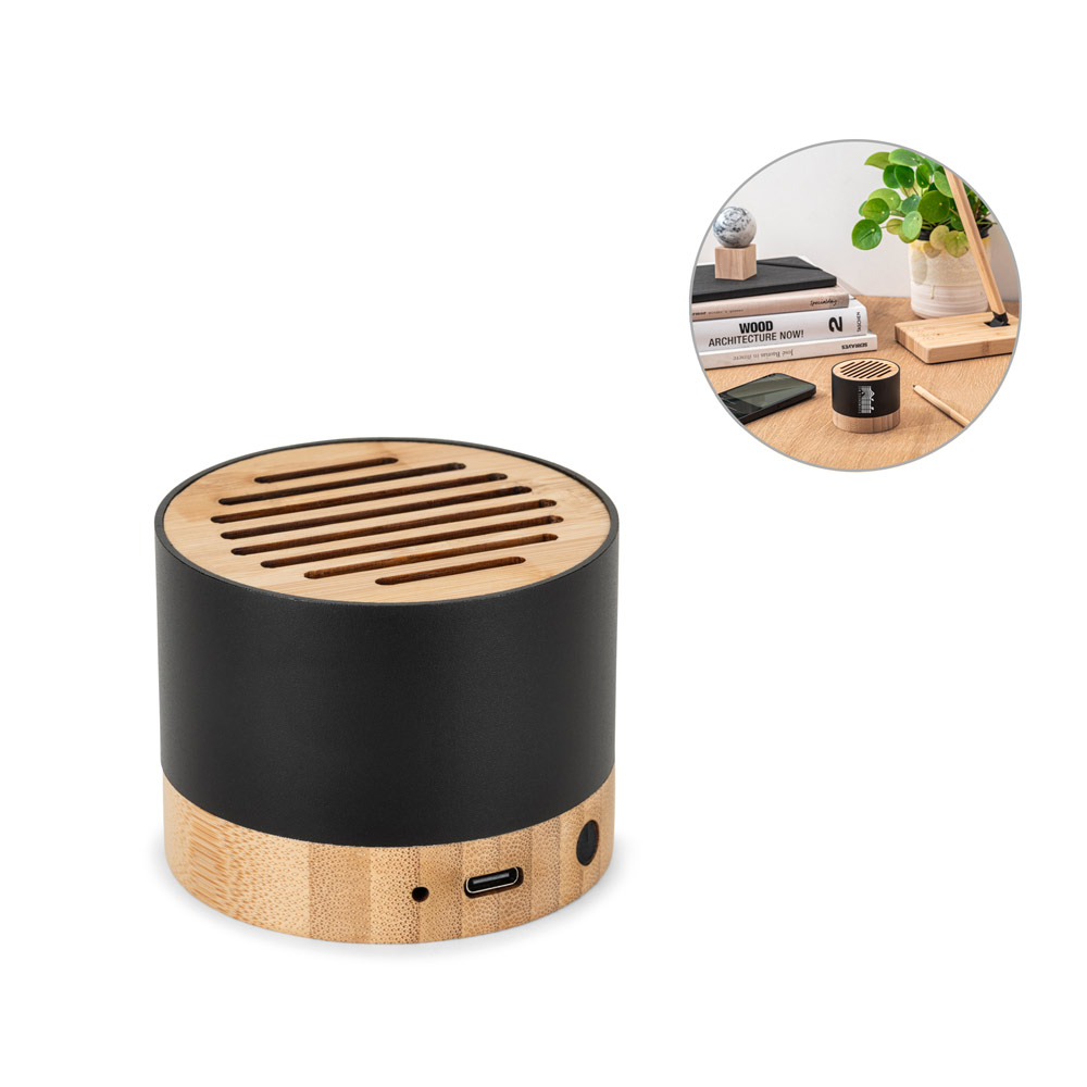 FERDINAND. Haut-parleur portable en aluminium recyclé avec une autonomie de 3 heures