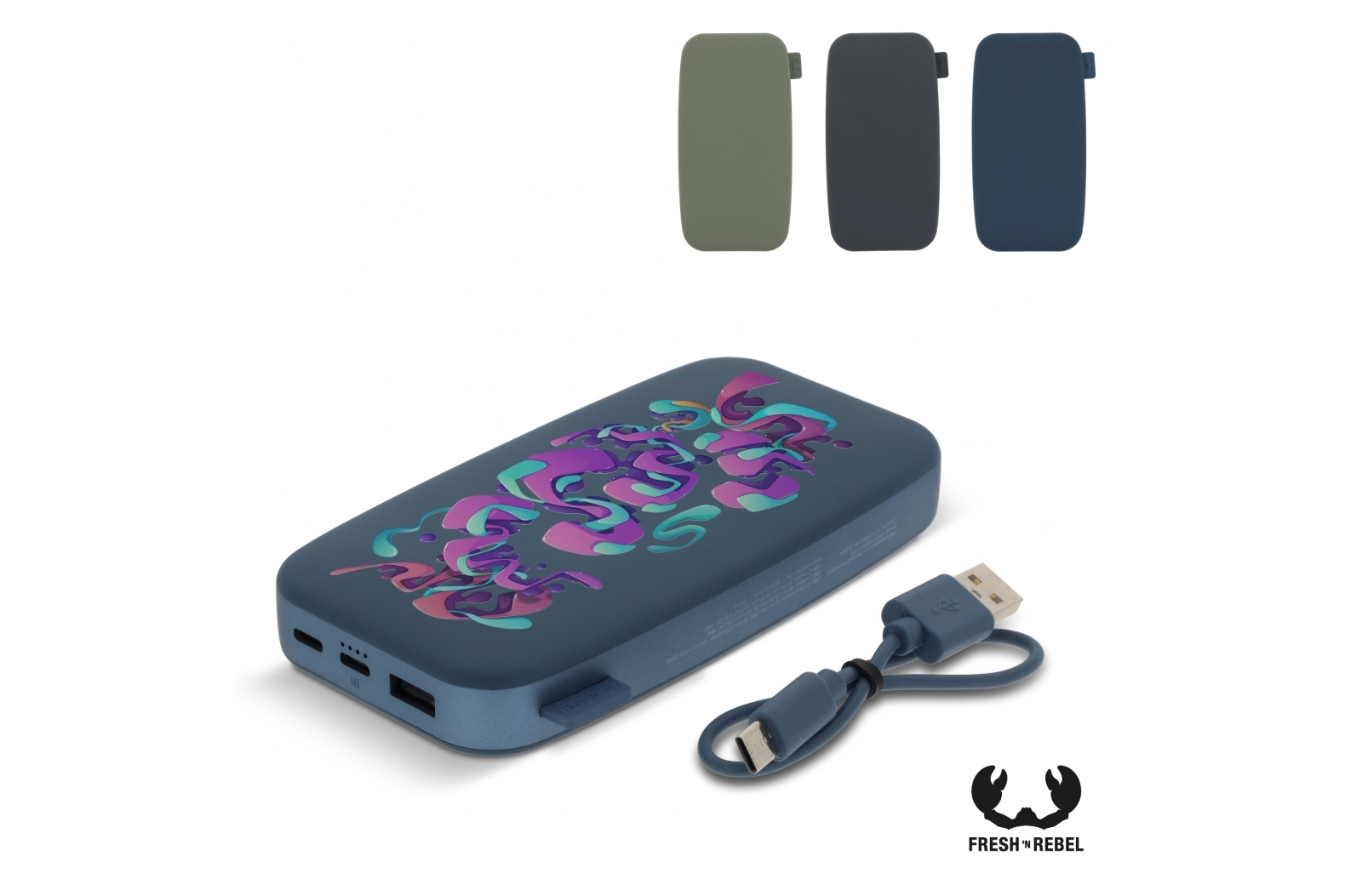 2PB18100 | Fresh 'n Rebel Batterie externe 18.000mAh USB-C Ultra Fast Charging 20W - Zaprinta France