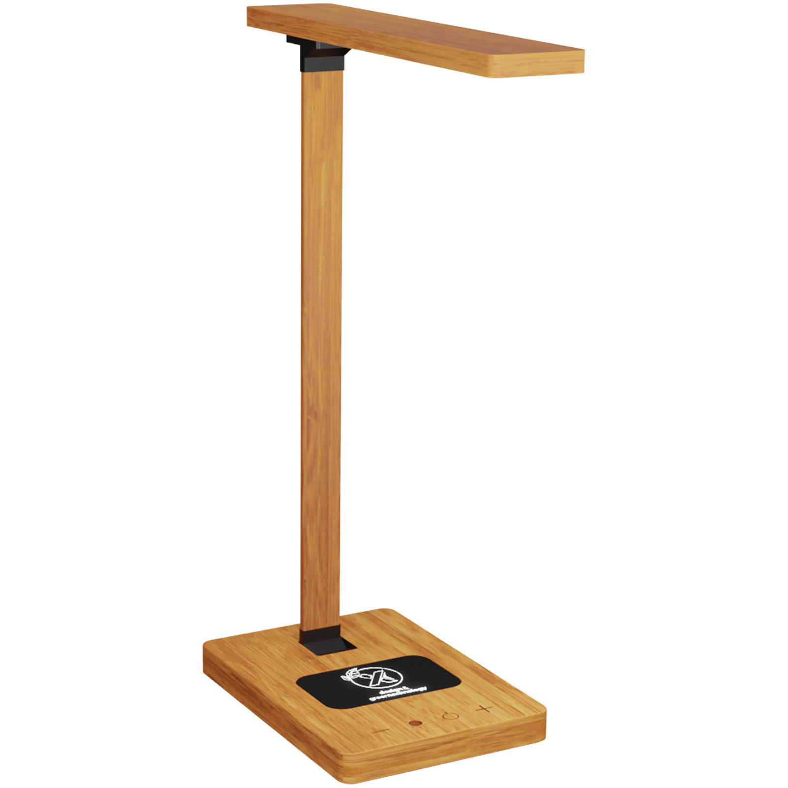 Lampe de bureau en bouleau avec base de charge par induction et lumière réglable - Charbonnat