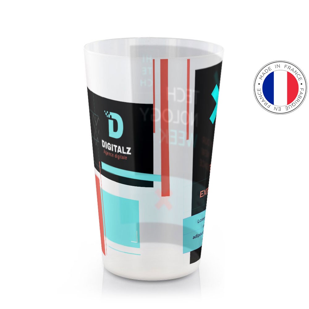 Gobelet plastique réutilisable personnalisé 600ml - San Diego