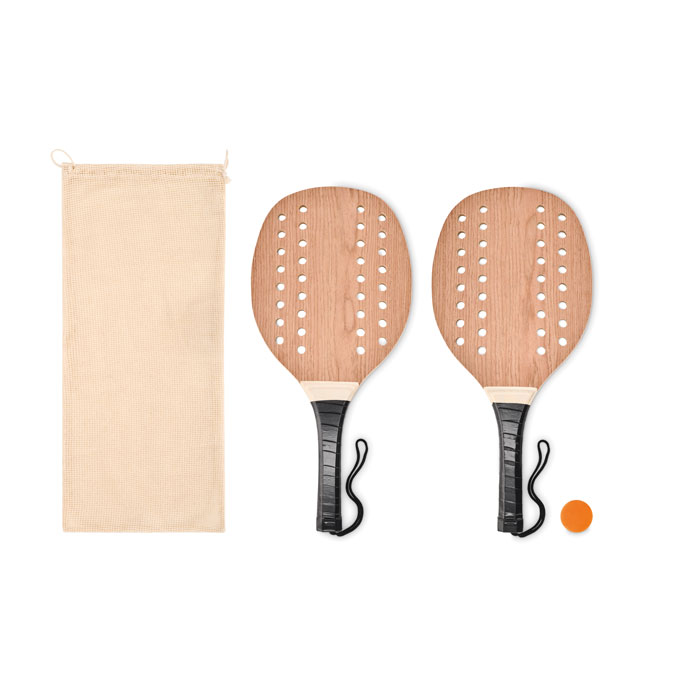 Ensemble de Tennis de Plage en Bois de Rose