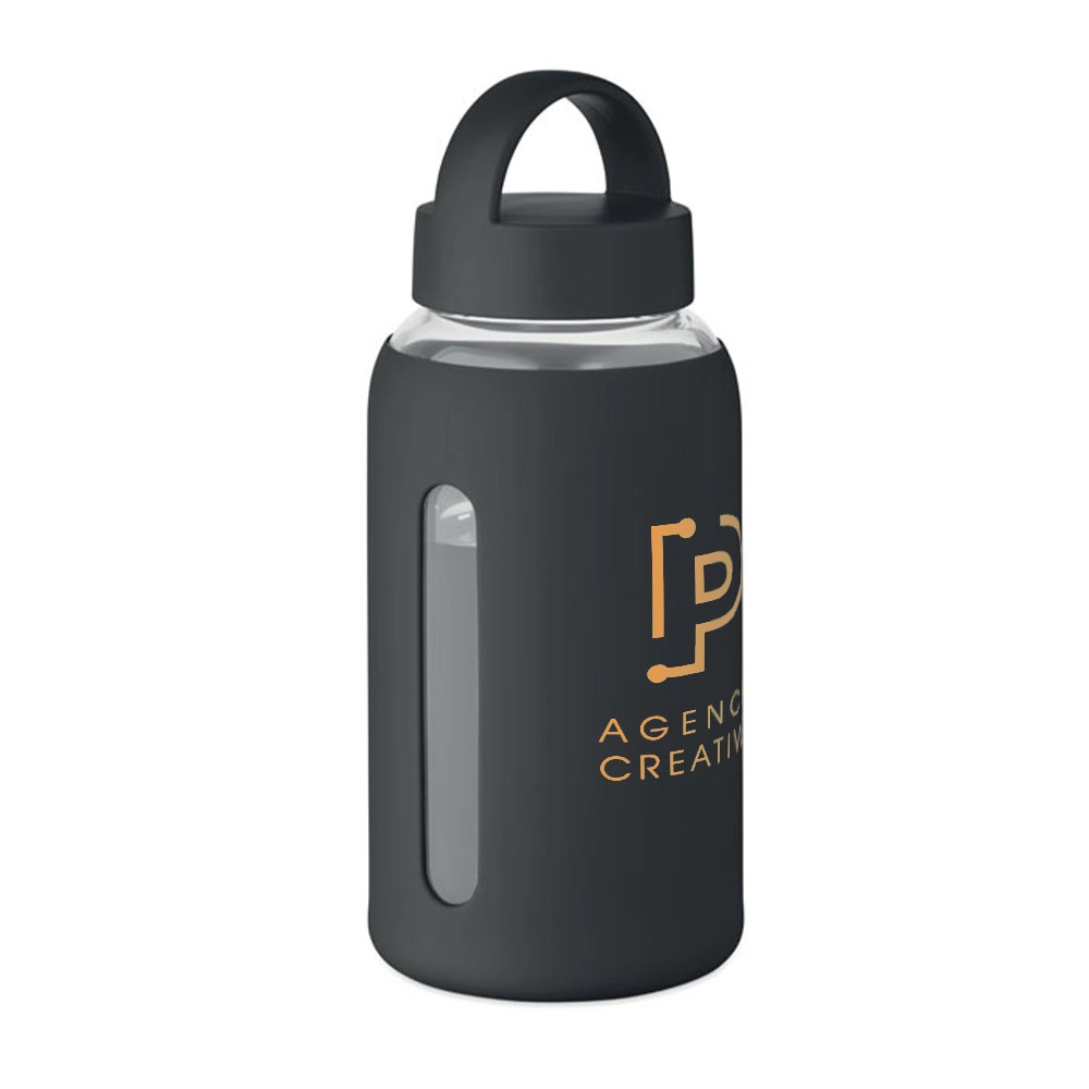 Bouteille en verre borosilicaté haut