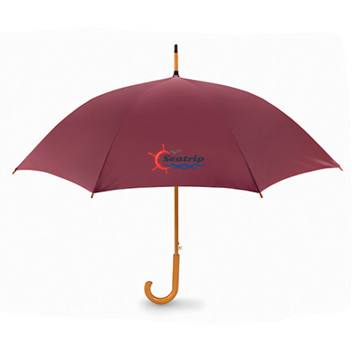 Parapluie multicolore personnalisé de grande taille avec poignée canne
