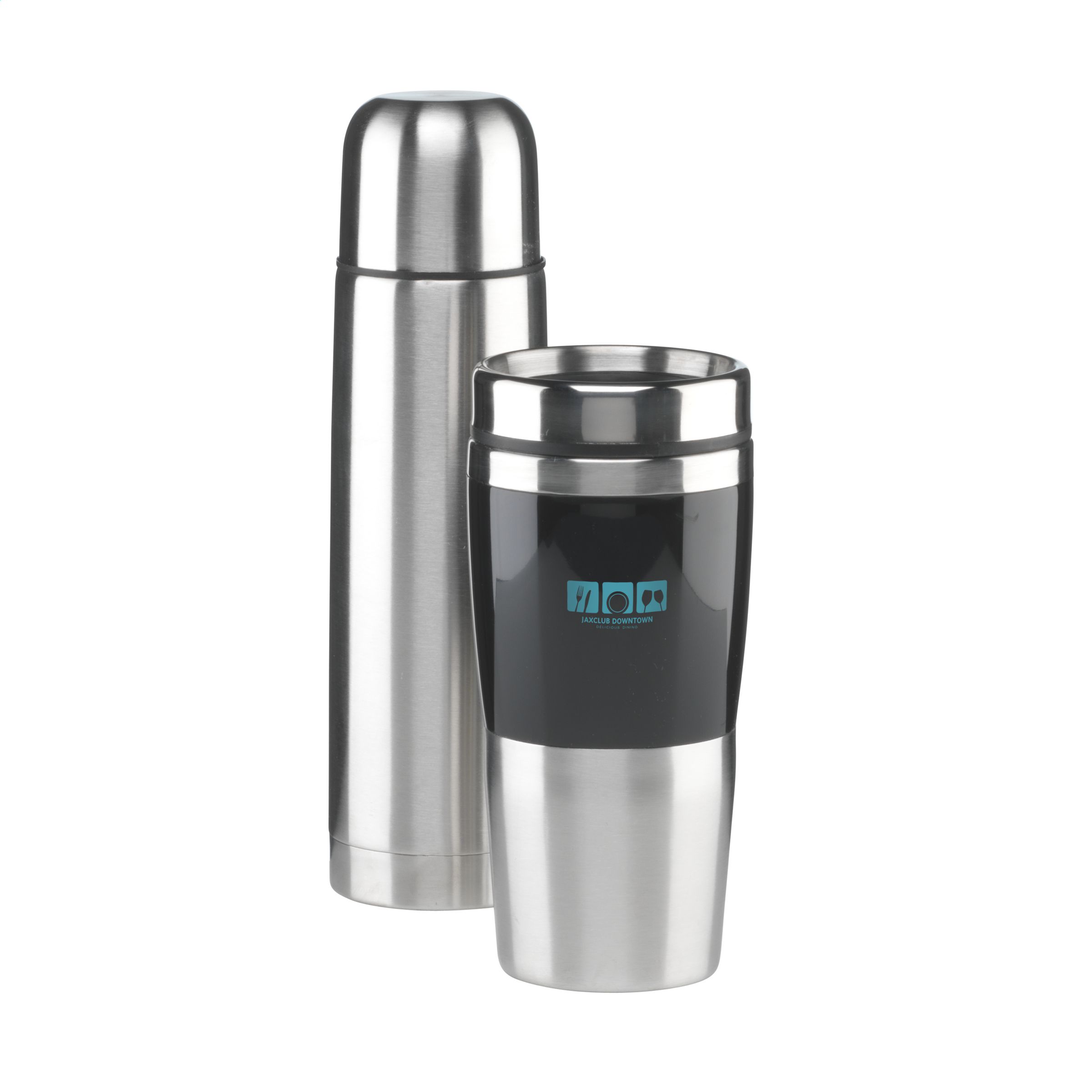 Ensemble cadeau de thermos 500ml et mug thermique 480ml en acier inoxydable à double paroi - Roquebrune-Sur-Argens - Zaprinta France