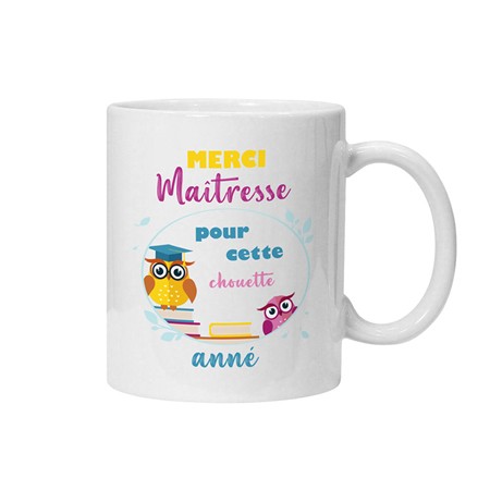 Mug Maîtresse personnalisé - Zaprinta France