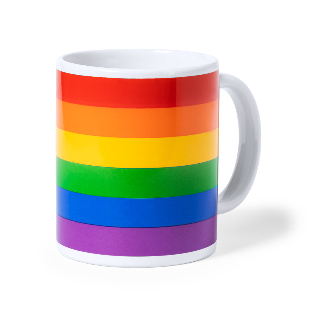 Tasse en céramique arc-en-ciel 370ml