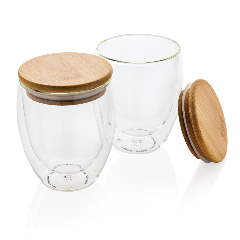 Ensemble élégant de verres à double paroi en borosilicate 2x250ml  - Chavenon