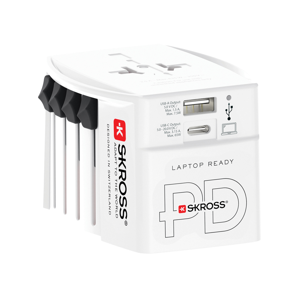 Adaptateur de Voyage Universel 65W avec Câble USB C - Pierrefort - Zaprinta France