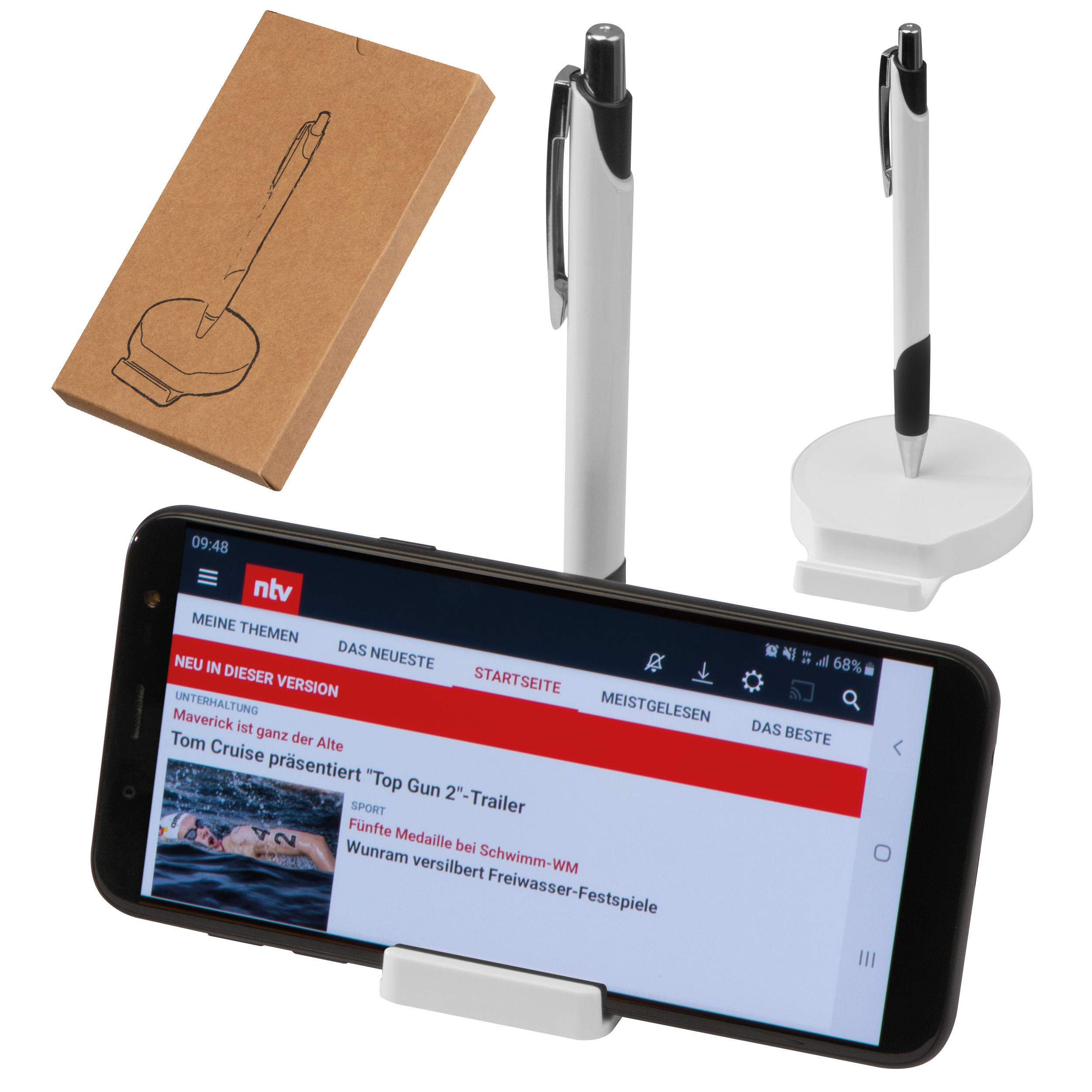 Stylo à Bille avec Support de Téléphone Portable Magnétique - Zaprinta France