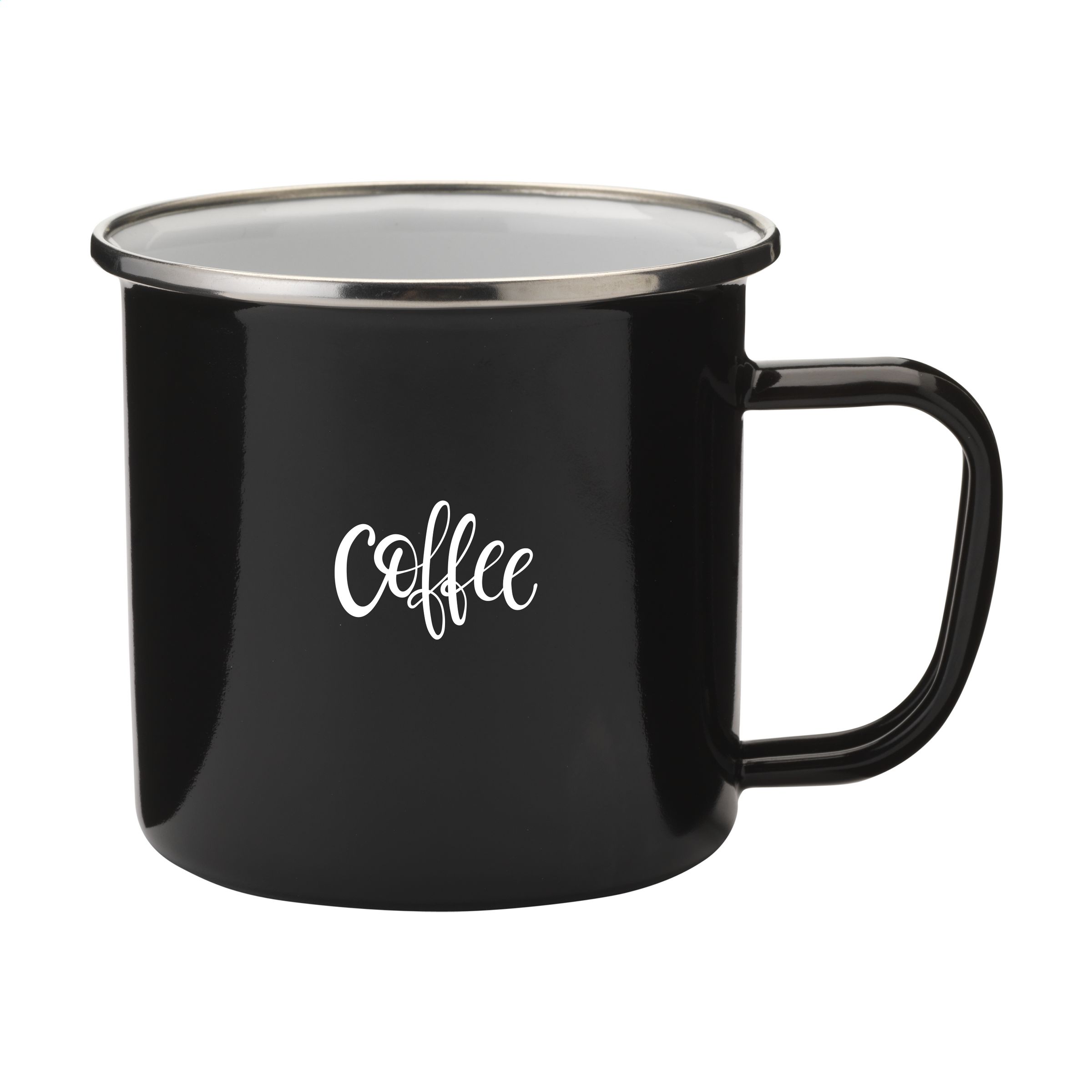 Mug émaillé argenté rétro 350ml - Chauffours - Zaprinta France