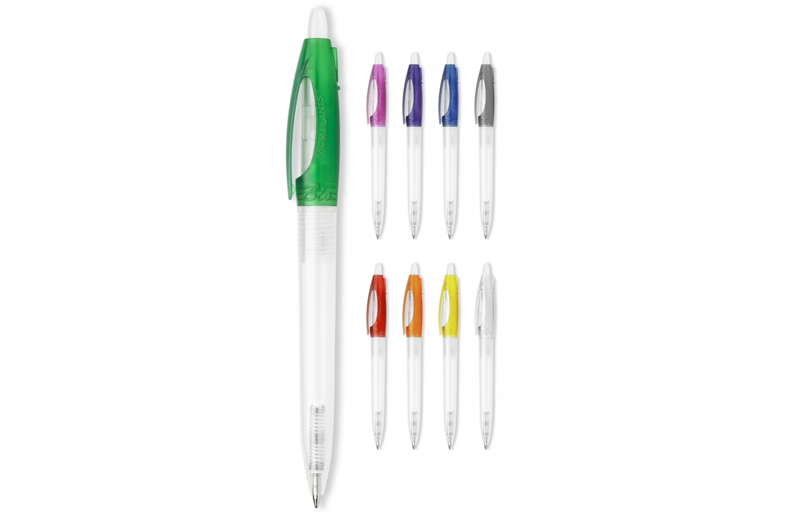 Stylo à bille Bio-S transparent - Mouxy