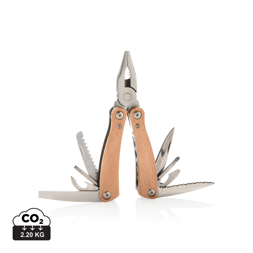 Multitool 13-en-1 en bois de hêtre - Chasse-sur-Rhône