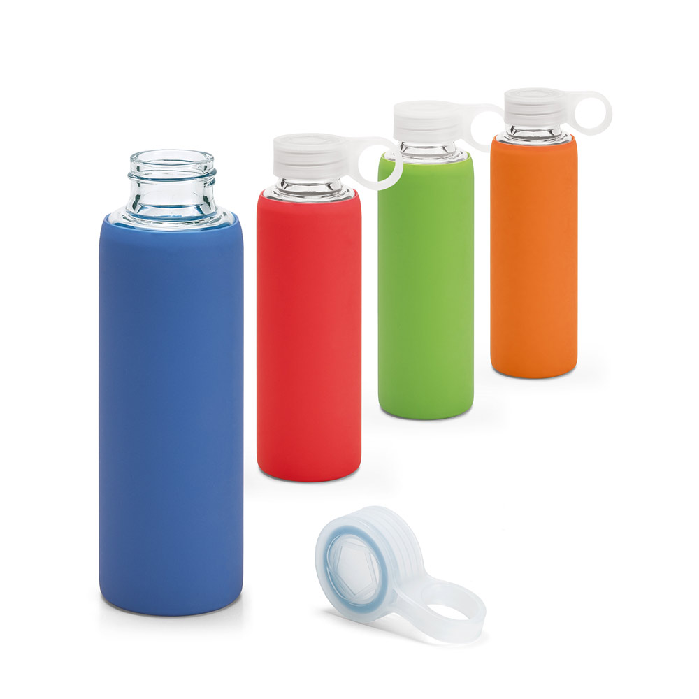 Bouteille en verre borosilicaté avec protection en silicone 380ml - Montaillou