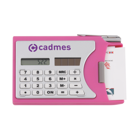 Calculatrice en plastique avec couverture de carte de visite - Brie