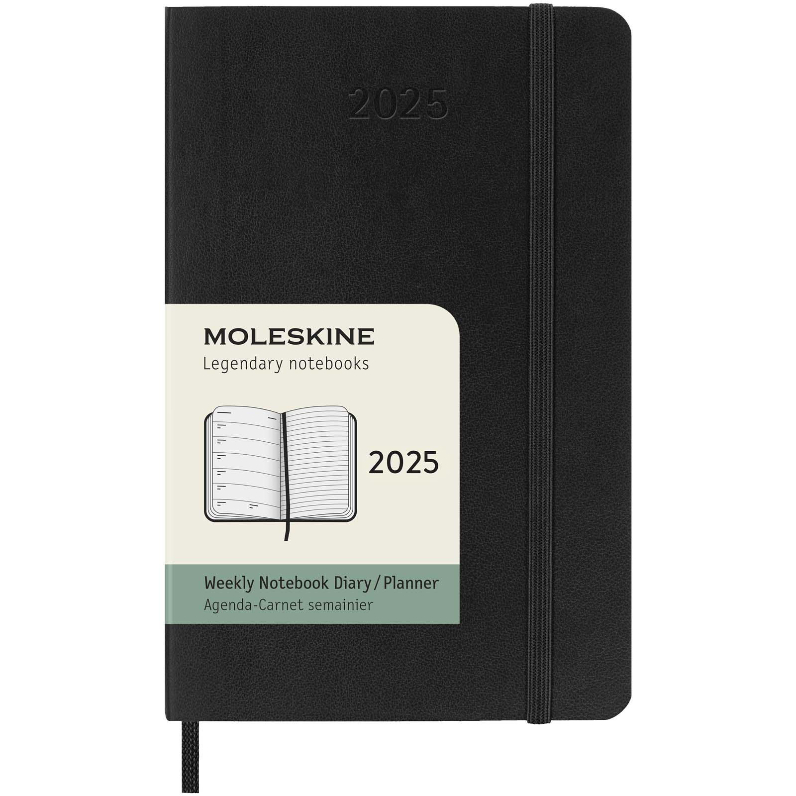 Agenda de poche hebdomadaire 12 mois Moleskine à couverture souple