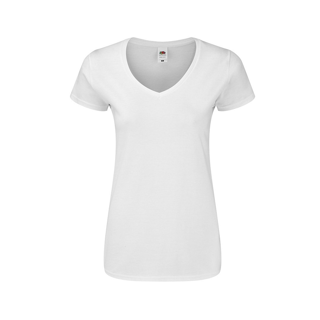 T-shirt col V mince à toucher doux -