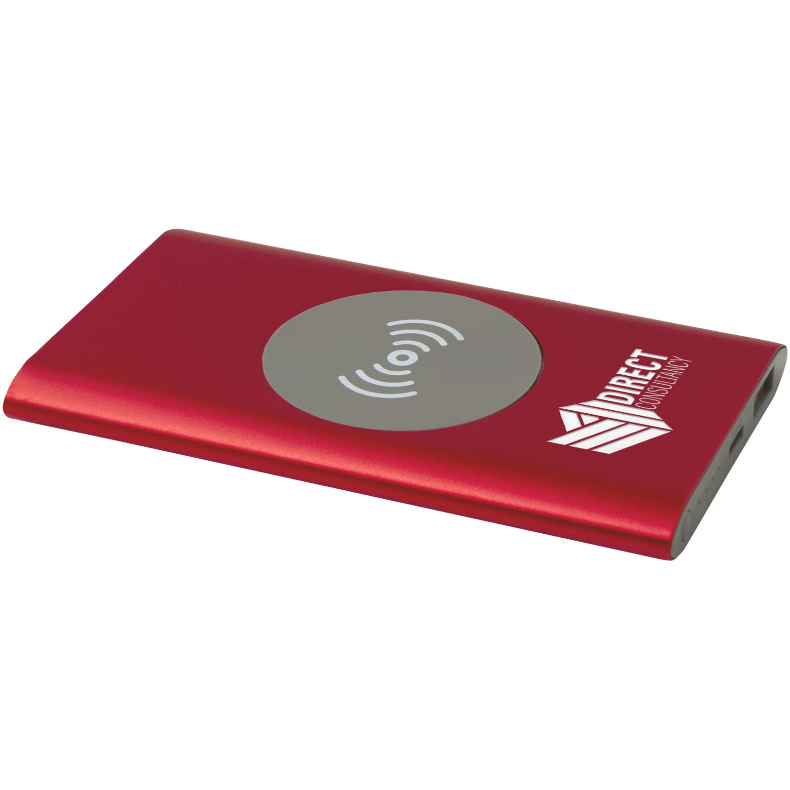 Batterie externe sans fil type-C de 4000 mAh en aluminium recyclé