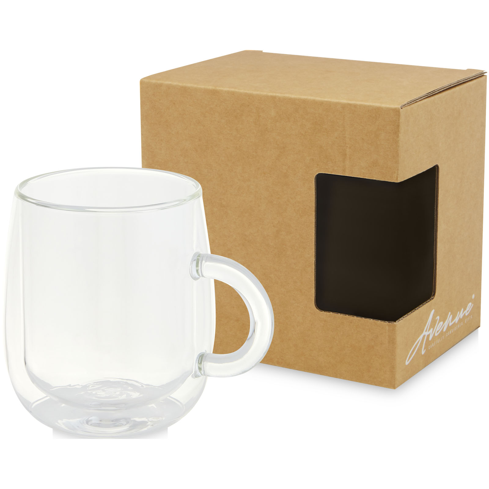 Mug à Latte en Verre Borosilicate à Double Paroi 330ml - Maisdon-sur-Sèvre