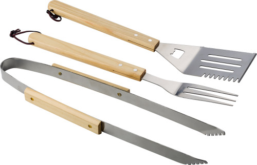 Ensemble d'outils pour barbecue en bambou - Giverny