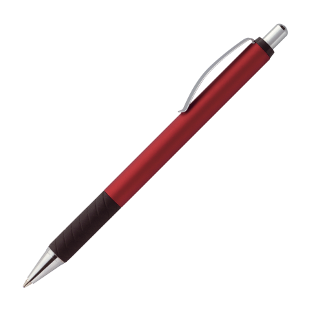 Stylo à bille CAPRI en aluminium avec poignée ergonomique en caoutchouc et encre bleue - Bellegarde-sur-Valserine