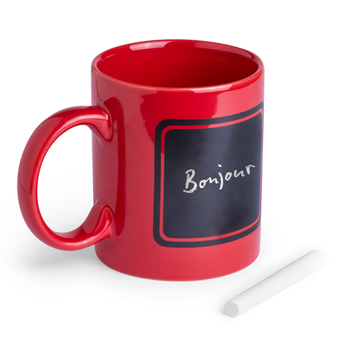 Mug personnalisé coloré avec ardoise et craie 370ml - María Paz