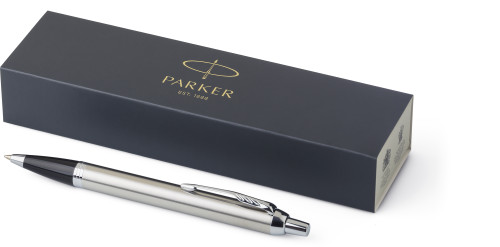 Stylo roller Parker IM en laiton et chrome - Encre bleue - Zaprinta France