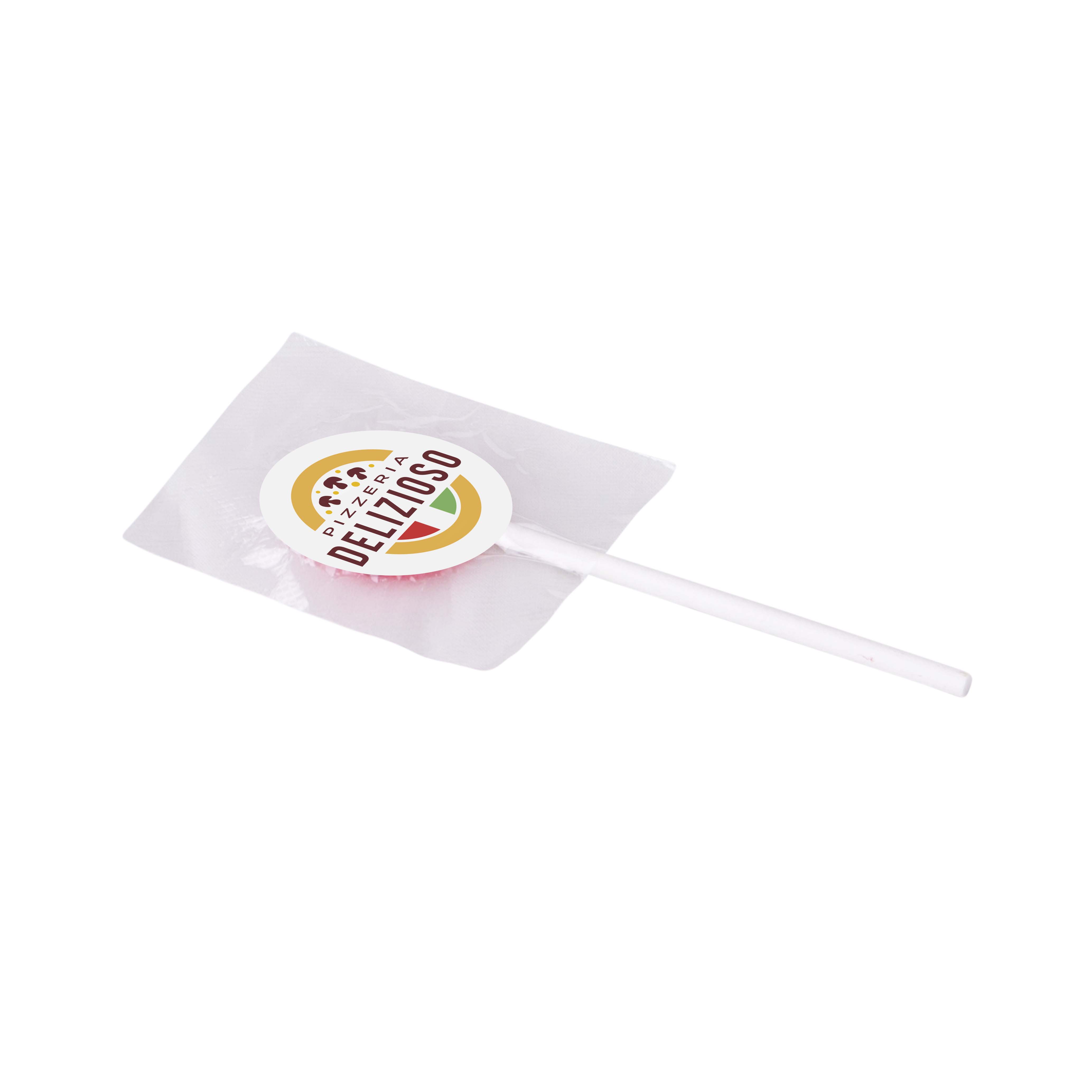Sucette plate avec autocollant