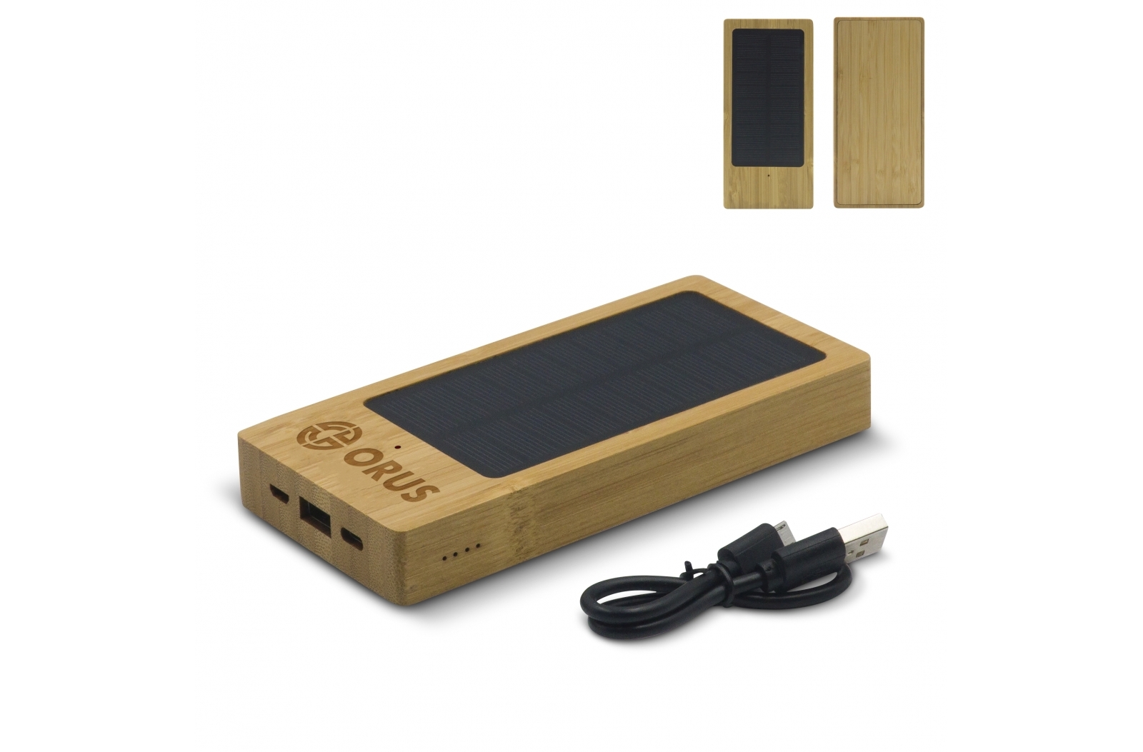 Powerbank Solaire en Bambou - Chablis