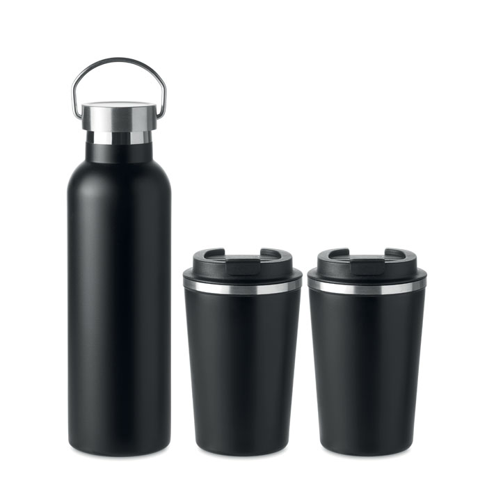 Set double paroi en acier inox 750ml