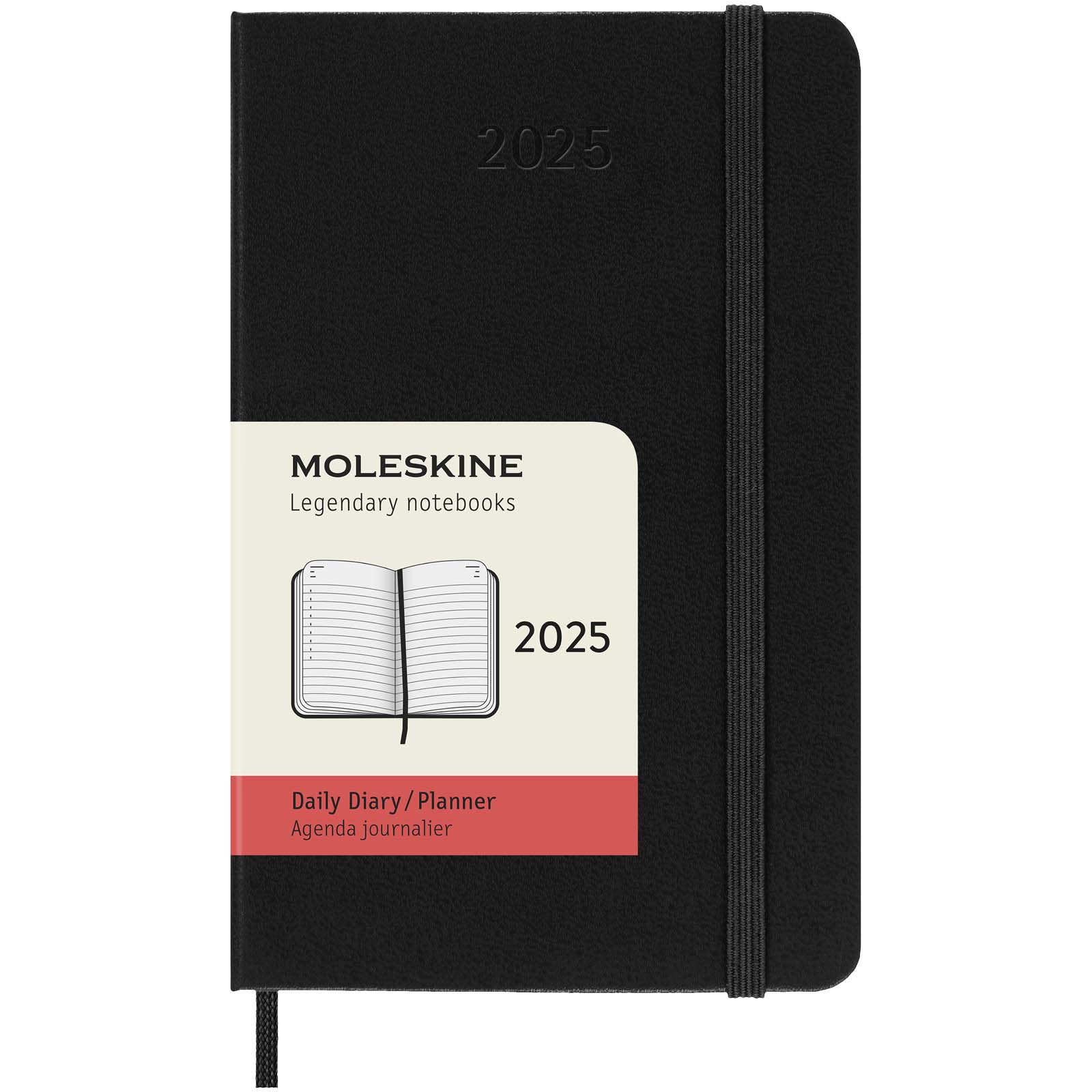 Dernières nouveautés  Télécharger une image  Agenda de poche quotidien 12 mois Moleskine à couverture rigide