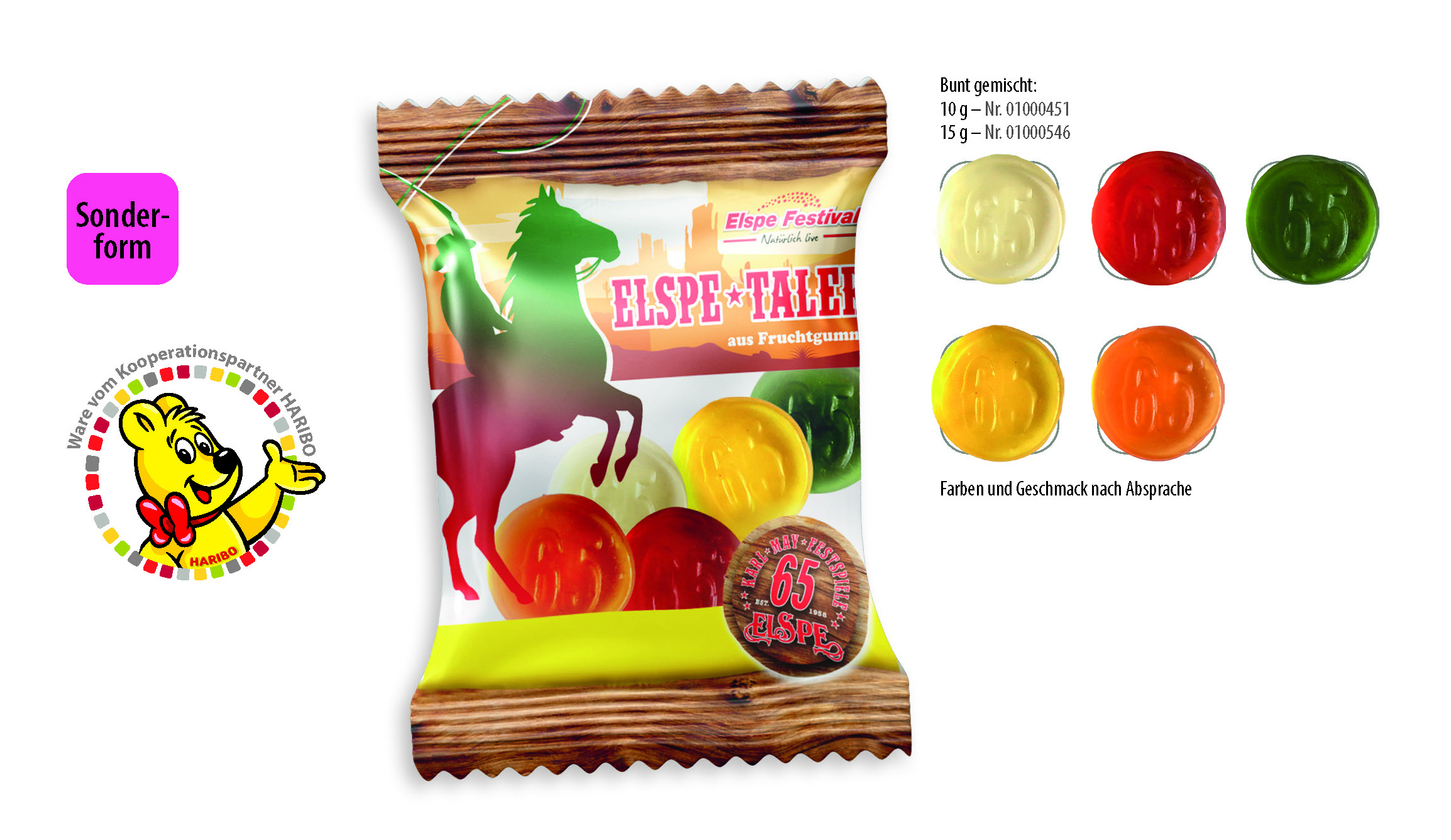 Sachet de bonbons personnalisés HARIBO - Pradines