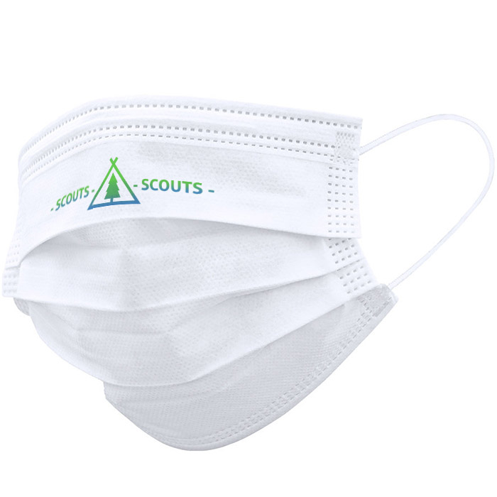 Masque chirurgical blanc pour enfant personnalisable - Hiba