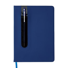 Deluxe A5 notebook with stylus pen, black